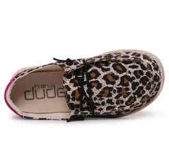 Girls' HEYDUDE Little Kid & Big Kid Wendy Youth Cheetah Casual Shoes