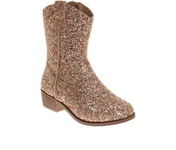 Girls' Kensie Girl Little & Big Kid Morgan Glitter Western Boots