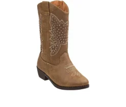 Girls' Kensie Girl Toddler Rhinestone Zip-Up Cowboy Boots