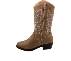 Girls' Kensie Girl Toddler Rhinestone Zip-Up Cowboy Boots