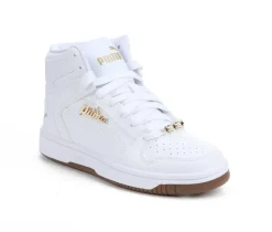 Girls' Puma Big Kid Rebound Layup Bling High Top Sneakers