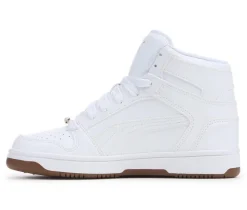 Girls' Puma Big Kid Rebound Layup Bling High Top Sneakers