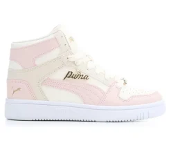 Girls' Puma Big Kid Rebound Layup Bling High Top Sneakers