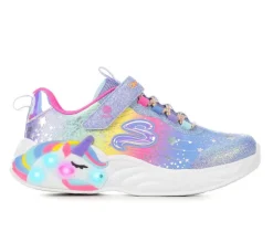 Girls' Skechers Little Kid & Big Kid Unicorn Dreams 2.0 Light-Up Sneakers