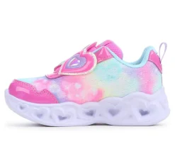 Girls' Skechers Toddler Heart Lights Lovely Light-Up Shoes
