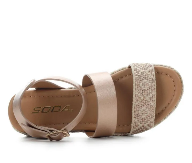 Girls' Soda Little Kid & Big Kid Theme Platform Sandals