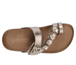 Girls' White Mountain Little Kid & Big Kid Graffito Footbed Sandals