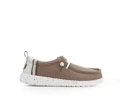 Kids' HEYDUDE Little Kid & Big Kid Wally Craft Linen Casual Shoes