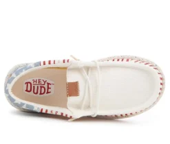 Kids' HEYDUDE Little Kid & Big Kid Wallly Funk Americana Stars Casual Shoes