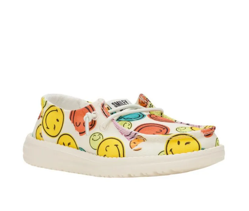 Kids' HEYDUDE Little Kid & Big Kid Wendy Smiley Casual Shoes