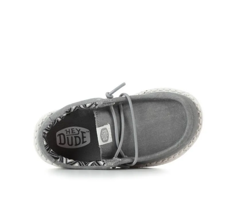 Kids' HEYDUDE Toddler Wally Canvas Casual Shoes