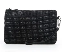 Madden Girl Faux Rhinestone Mesh Wristlet Handbag
