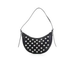 Madden Girl PU Hardware Crescent Handbag