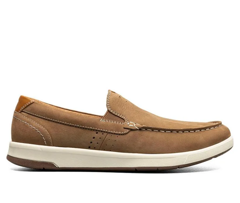 Men's Florsheim Crossover Moc Toe Slip On Casual Loafers