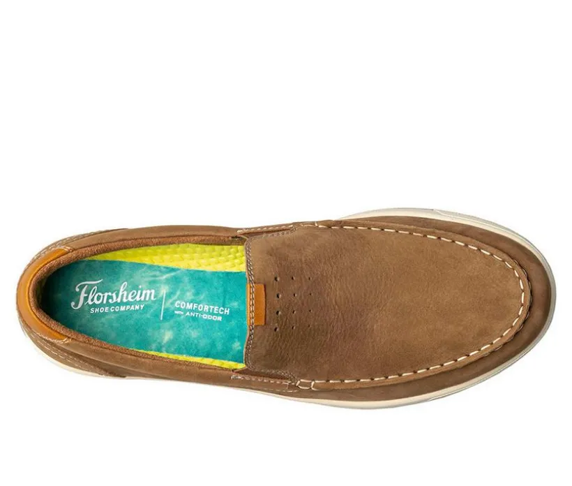 Men's Florsheim Crossover Moc Toe Slip On Casual Loafers