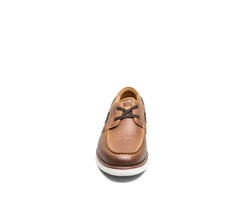 Men's Florsheim Launch Moc Toe Elastic Lace Boat Shoes