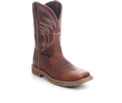 Men's Justin Boots Daywork Pecan ST Cowboy Boots