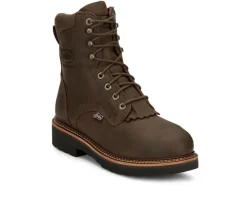 Men's Justin Boots Rivot Waterproof Steel Toe Waterproof Work Boots