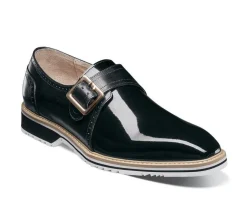 Men's Stacy Adams Bartram Plain Toe Monk Strap Dress Shoes