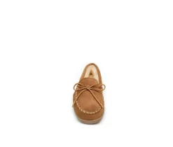 Minnetonka Men's Sheepskin Hardsole Moccasins