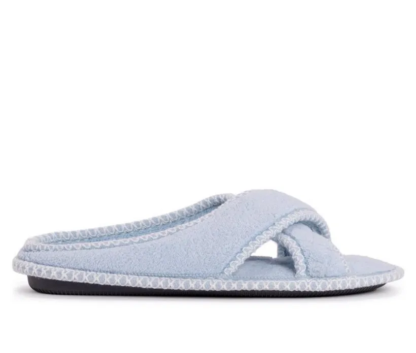 MUK LUKS Ada Micro Chenille Criss Cross Slippers