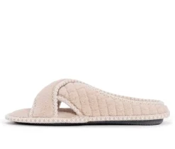 MUK LUKS Ada Micro Chenille Criss Cross Slippers