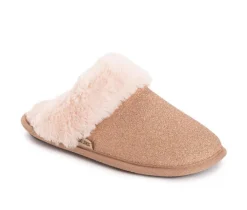 MUK LUKS Angled Sparkle Scruff Slippers