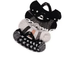 MUK LUKS Criss Cross Ballerina Socks 4pk Socks