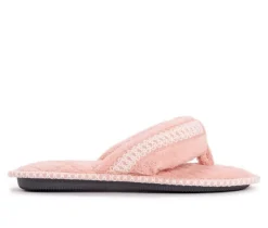 MUK LUKS Darlene Micro Chenille Thong Slippers