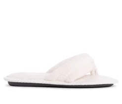 MUK LUKS Darlene Micro Chenille Thong Slippers