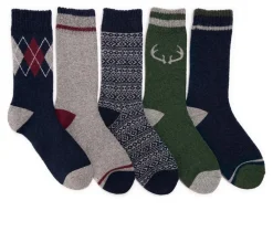 MUK LUKS 5Pk Wool Socks Socks