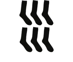 Sof Sole 6 Pair Comfort Cushioned Crew Socks