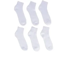 Sof Sole 6 Pair Comfort Cushioned Quarter Socks