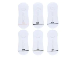 Steve Madden 6 Pack SM Logo Sneaker Liner HC Socks