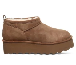 Women's Bearpaw Retro Super Short Vegan Platform Winter Booties