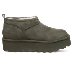 Women's Bearpaw Retro Super Short Vegan Platform Winter Booties