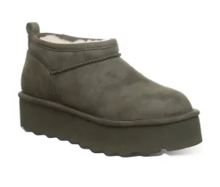Women's Bearpaw Retro Super Short Vegan Platform Winter Booties