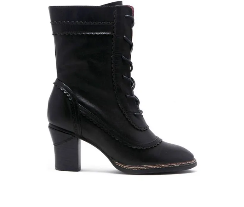 Women's Chelsea Crew Glimpse Mid Calf Lace Up Heeled Boots