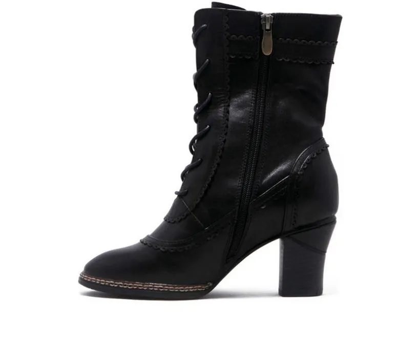 Women's Chelsea Crew Glimpse Mid Calf Lace Up Heeled Boots