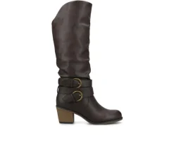 Women's Journee Collection Late Wide Calf Knee High Boots