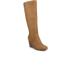 Women's Journee Collection Langly Wide Calf Knee High Boots