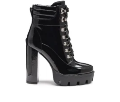 Women's London Rag Stopper Heeled Combat Booties