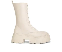 Women's London Rag Tatum Mid Calf Combat Boots