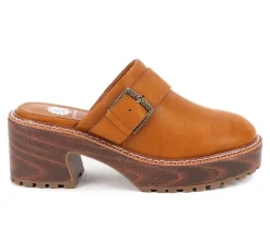 Women's Yellow Box Barker Platform Clogs