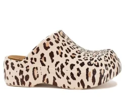 Women's Yellow Box Zippy Platform Clogs