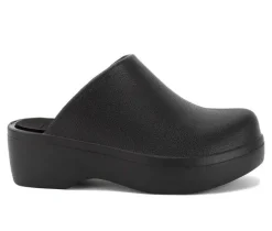 Women's Yellow Box Zippy Platform Clogs