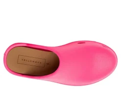 Women's Yellow Box Zippy Platform Clogs